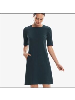 MM Lafleur Emily Dress Hunter Green Work Dress Size 10